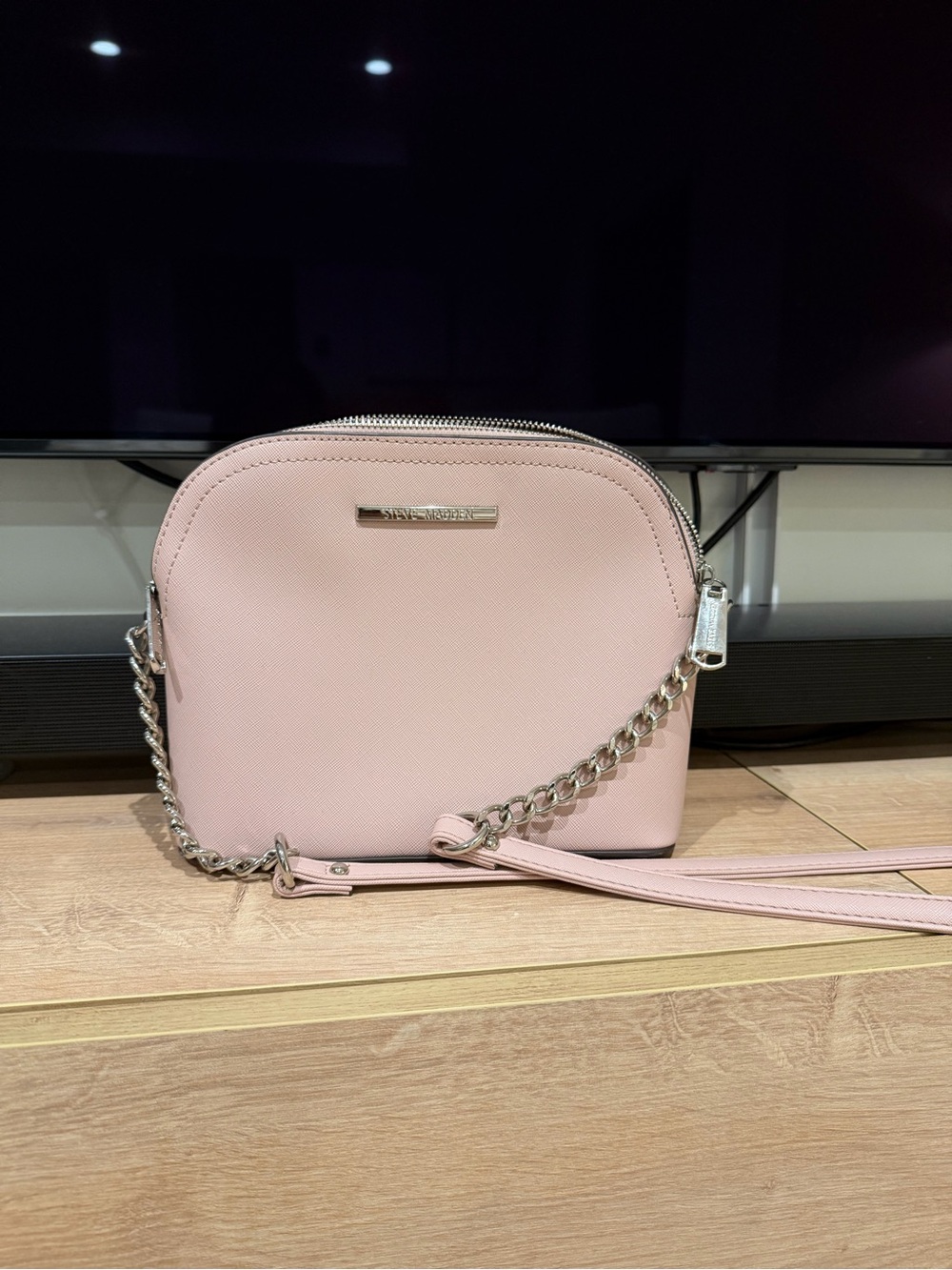 Steve Madden Pink Crossbody Dome Bag